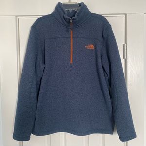 The North Face 1/4 Zip Fleece // Large // Blue/Orange
